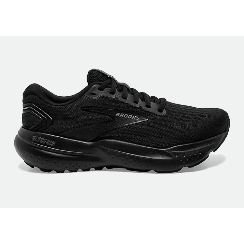 Brooks Glycerin 21 StealthFit DNA Loft Mens Size 9.5 Triple Black Running Shoes